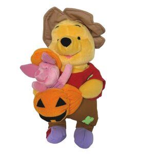 Disney Winnie The Pooh Halloween Piglet Pumpkin Plush 13"